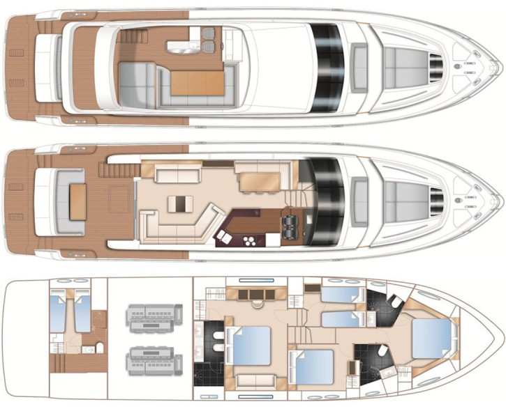 2013 73' 4" PRINCESS YACHTS